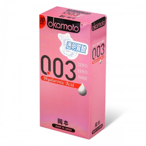 Okamoto 岡本 - 0.03 透明質酸乳膠安全套 (10片裝)